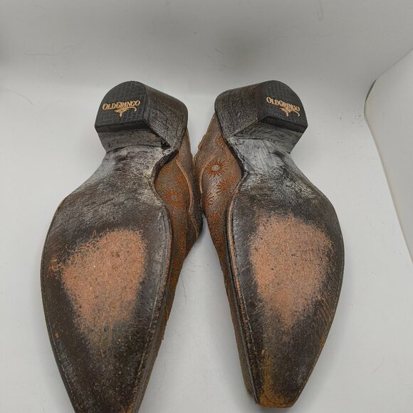 Old Gringo Pewter Mules, size 8.5B - Picture 4 of 6